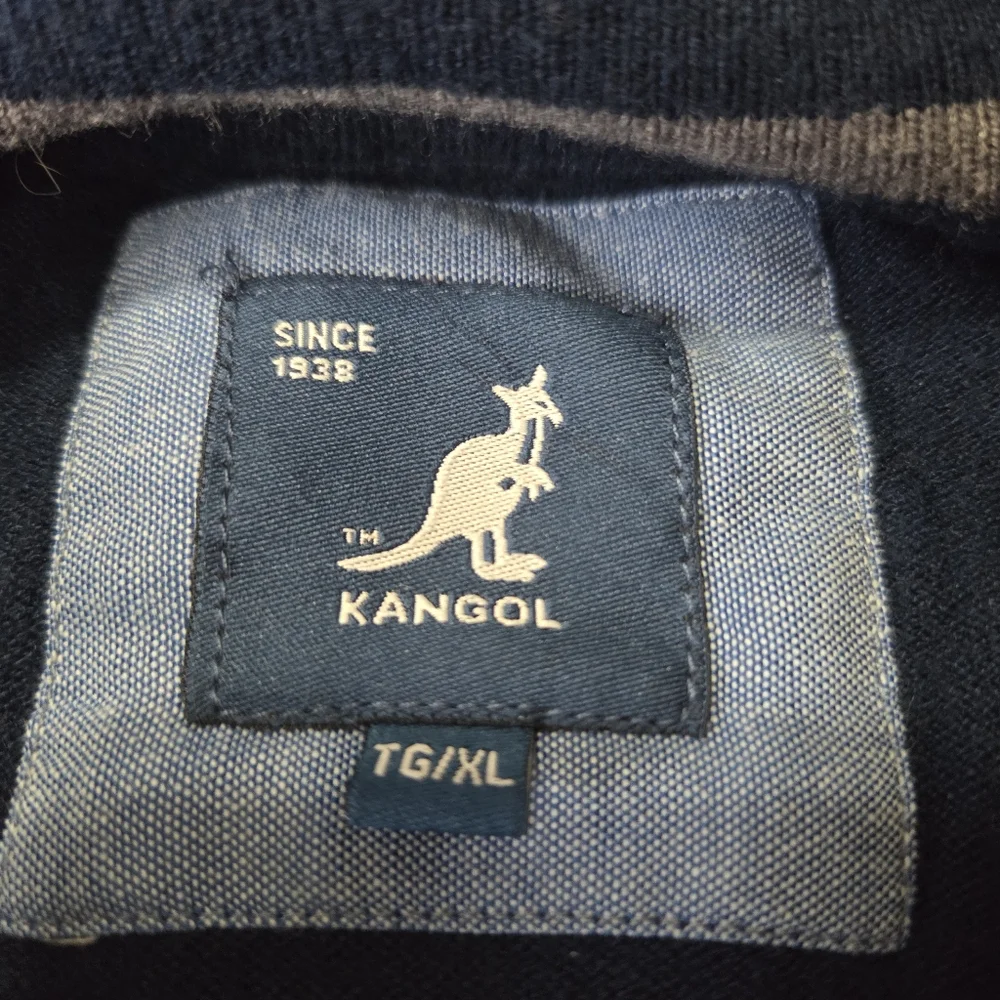 Kangol 1/4 Zip Sweater Men's Premium‎ Super Soft Viscose Poly Nylon XL NAVY